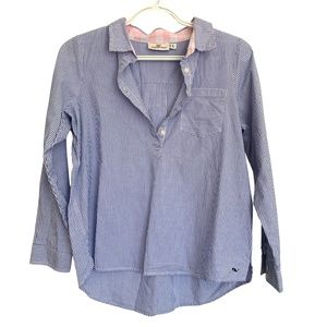 Vineyard Vines | Girls Blue & White Stripe Sconset Popover